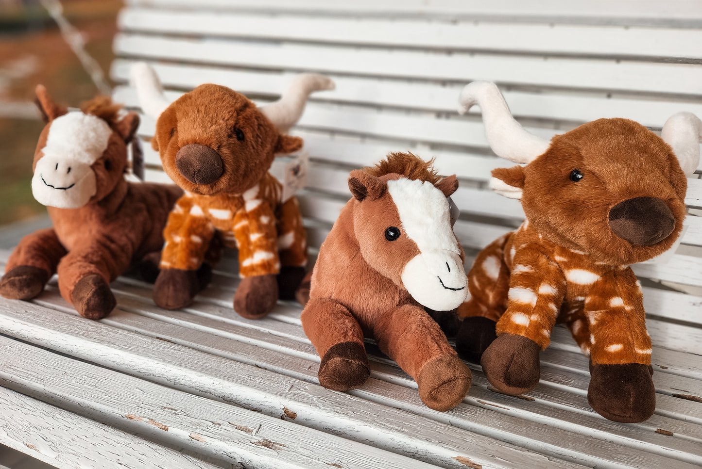 Longhorn Cow & Horse Plushies