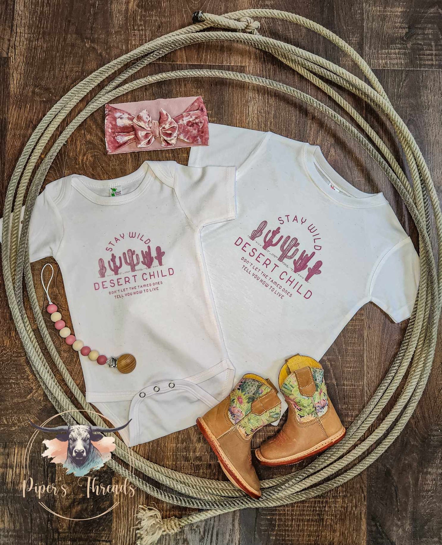 Pink Stay Wild Desert Child Shirt