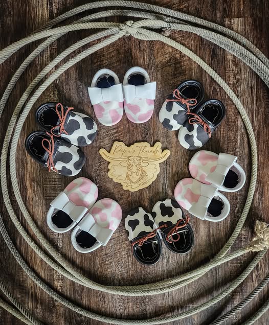Cowhide Baby Moccasins