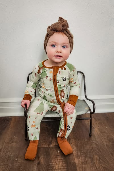 Wilderness Bamboo Romper Pajamas