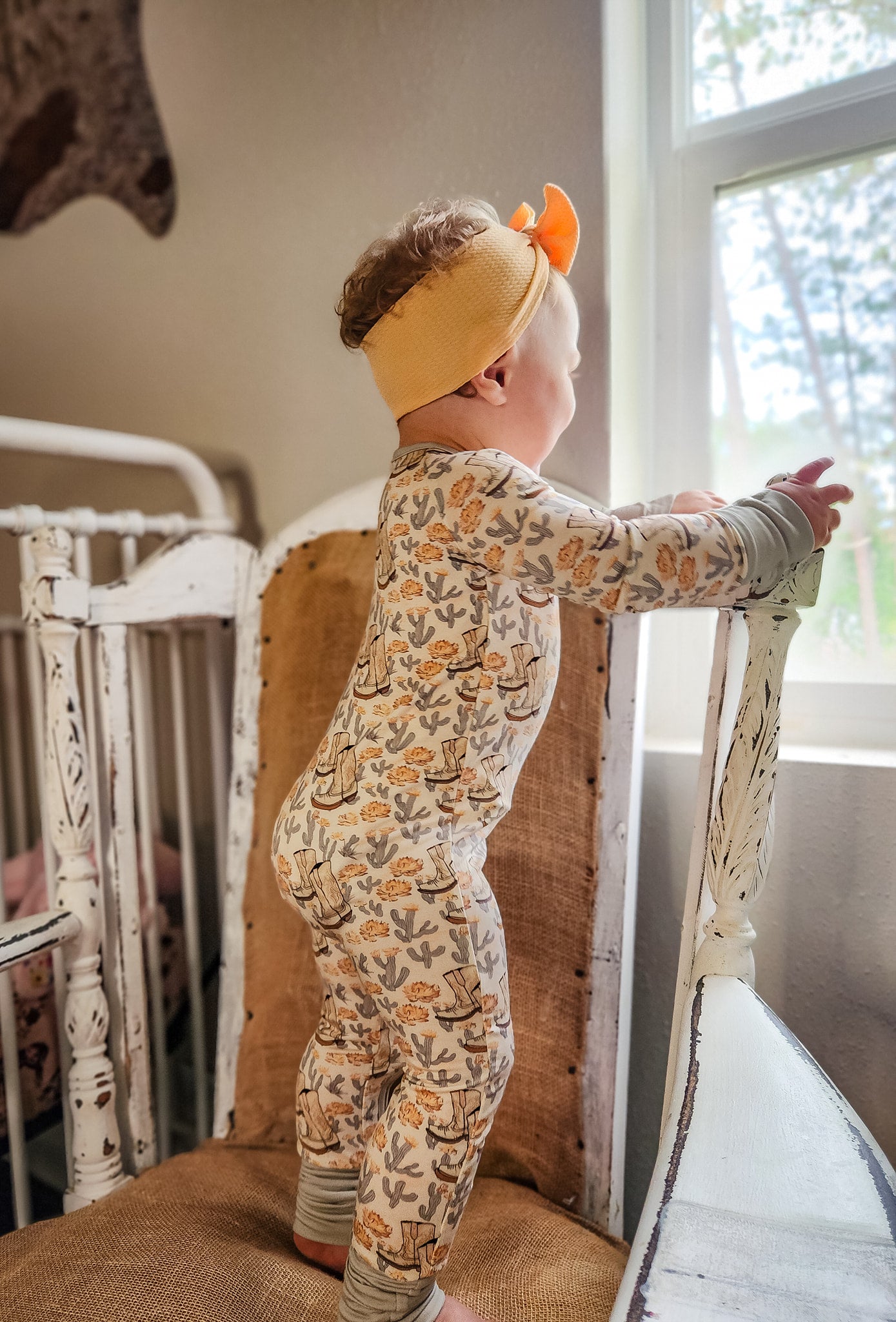 Pastel Boots Bamboo Romper Pajamas