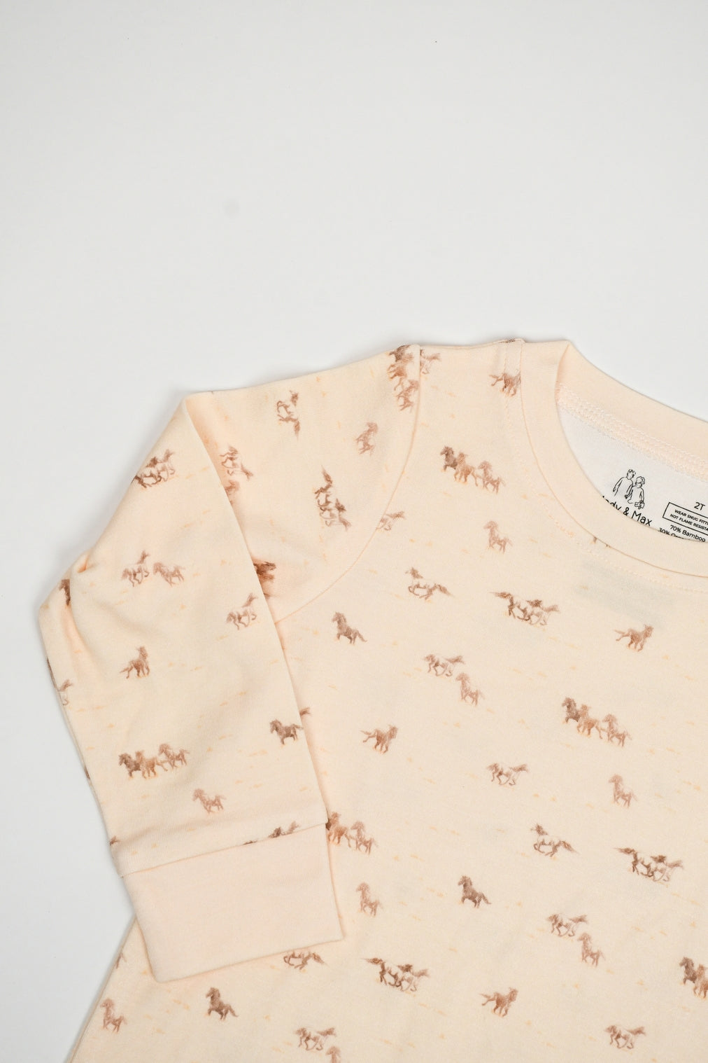 Wild Horses Bamboo/Organic Cotton Pajamas Two Piece