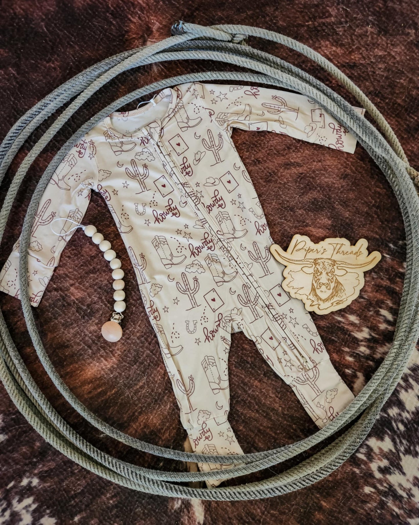 Saddle Up Romper Bamboo Pajamas