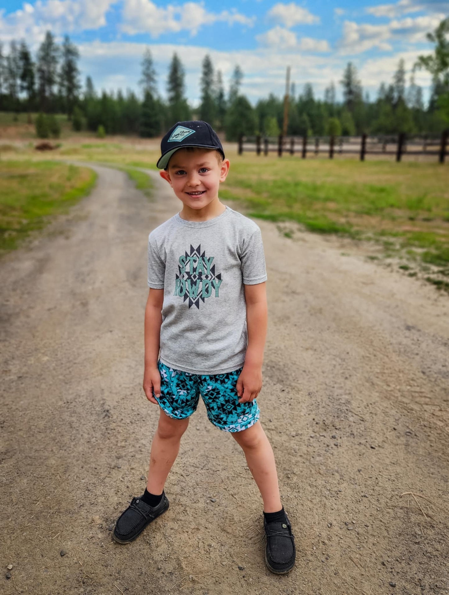 Blue Marble Aztec Boy Shorts