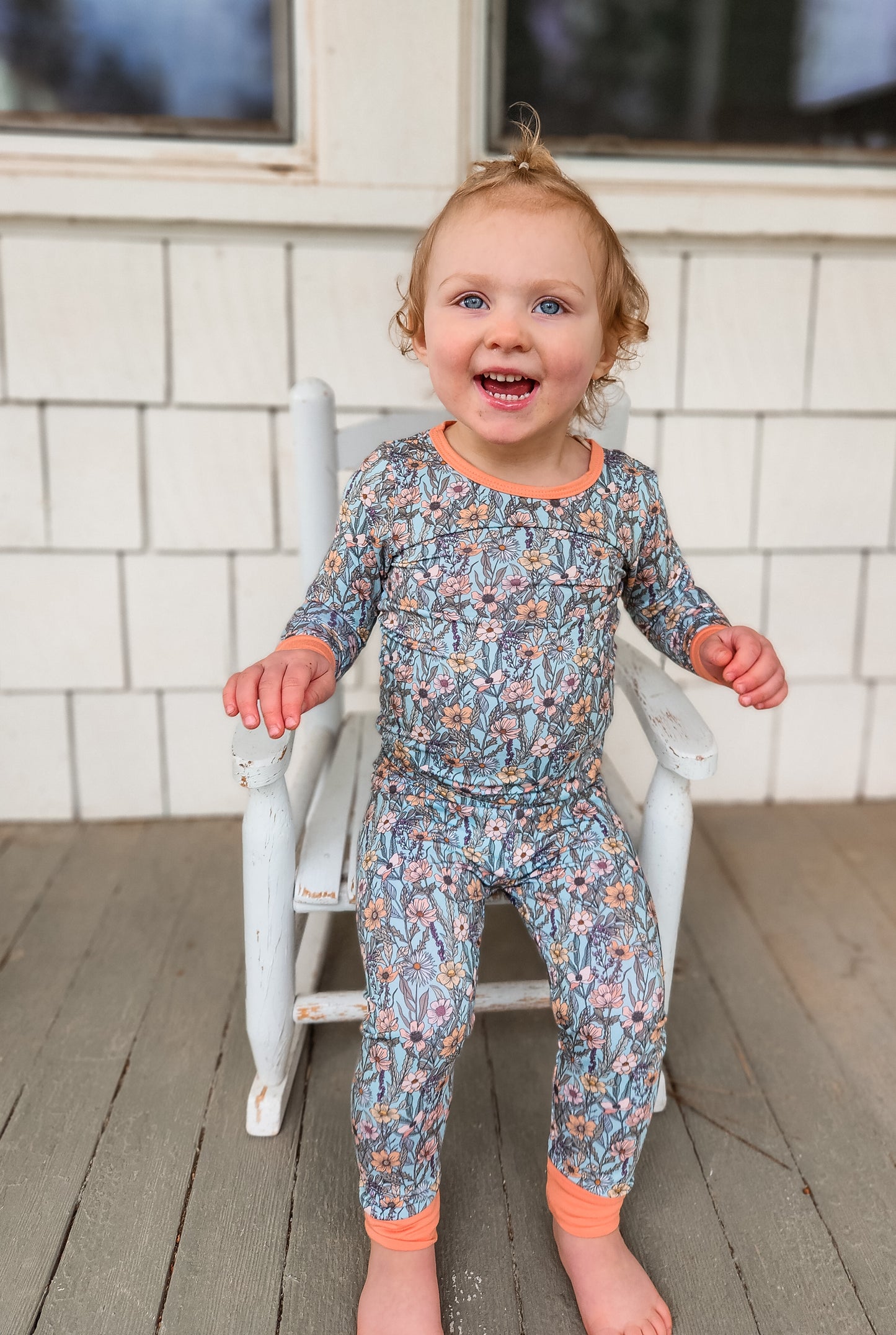 Spring Wildflowers Bamboo Two piece Pajamas