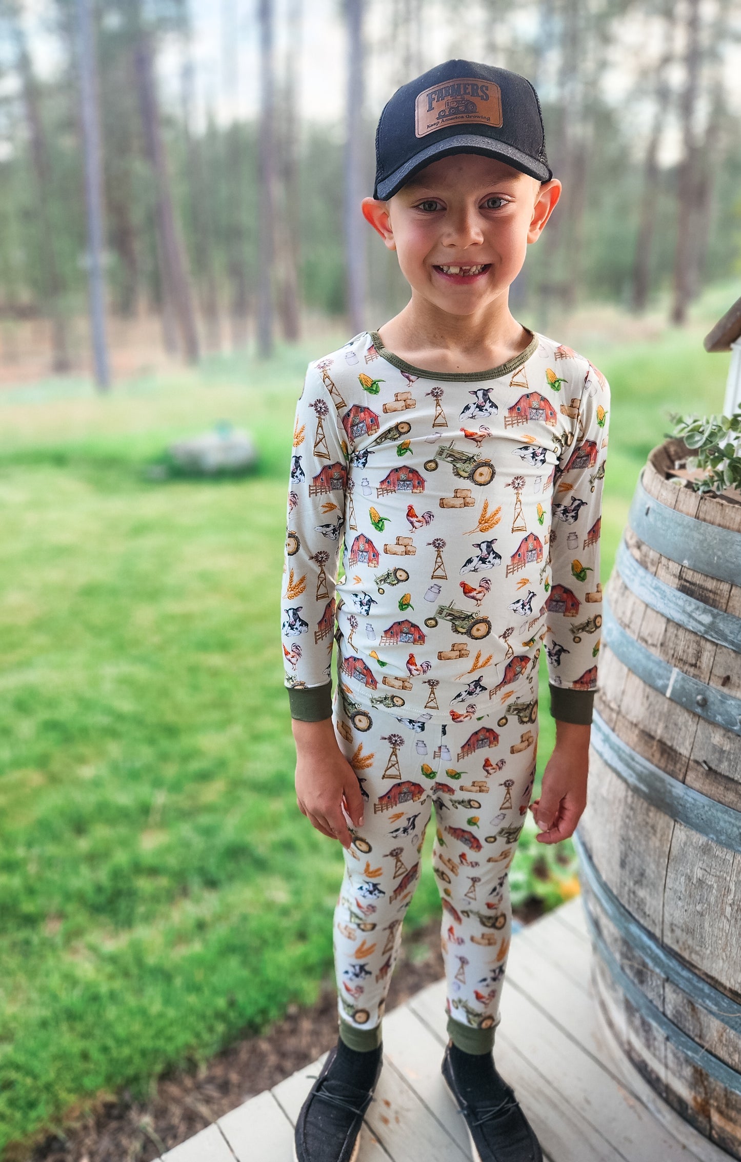 Farm Bamboo Two Piece Pajamas