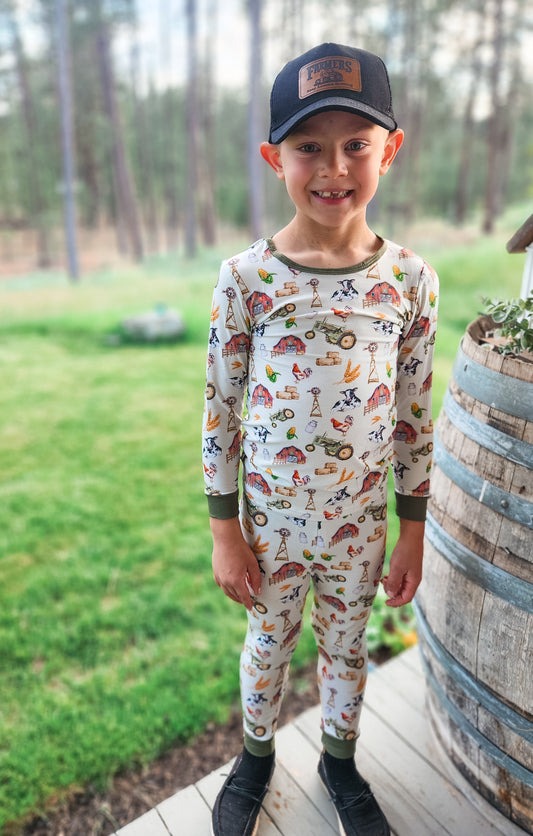 Farm Bamboo Two Piece Pajamas