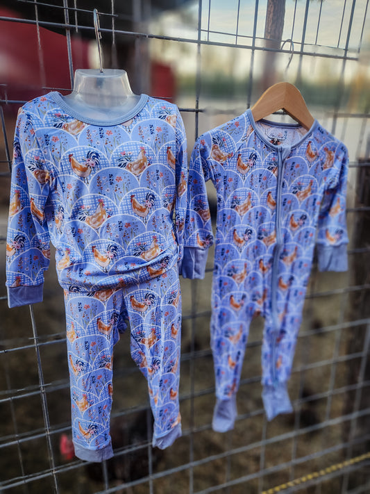 Cottage Chicken Bamboo Two Piece Pajamas