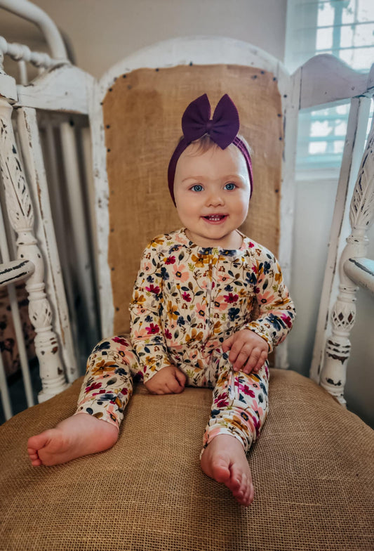Willows Wildflowers Bamboo Romper Pajamas