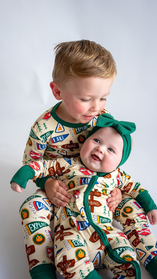 Camping Bamboo Pajamas Romper