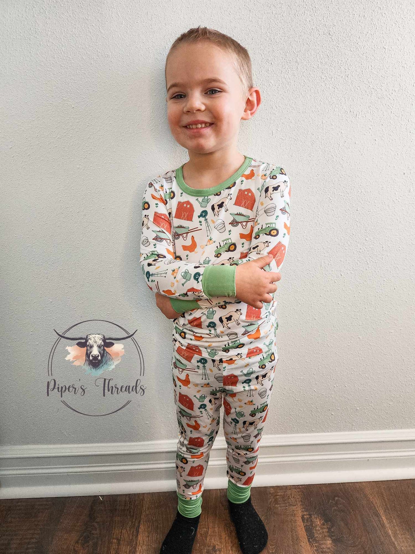 Farm Bamboo Two Piece Pajamas