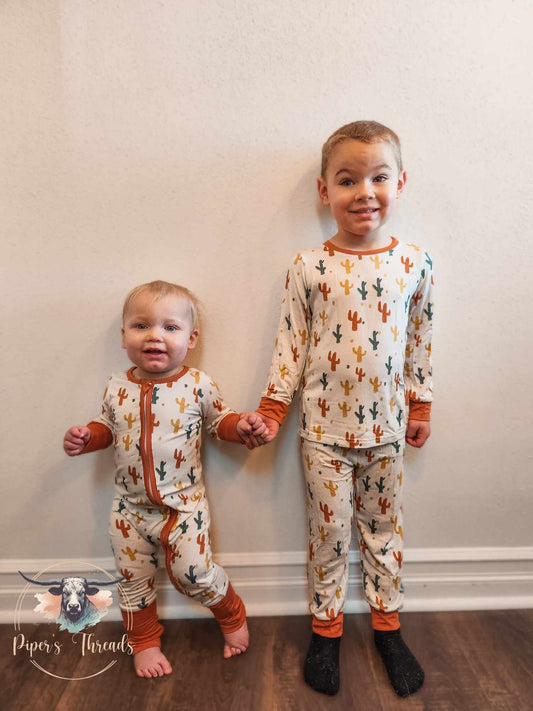 Cactus Bamboo Two Piece Pajamas