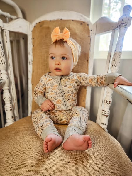 Pastel Boots Bamboo Romper Pajamas