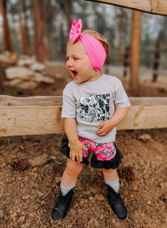 Cowgirl Collage Ruffle Shorties