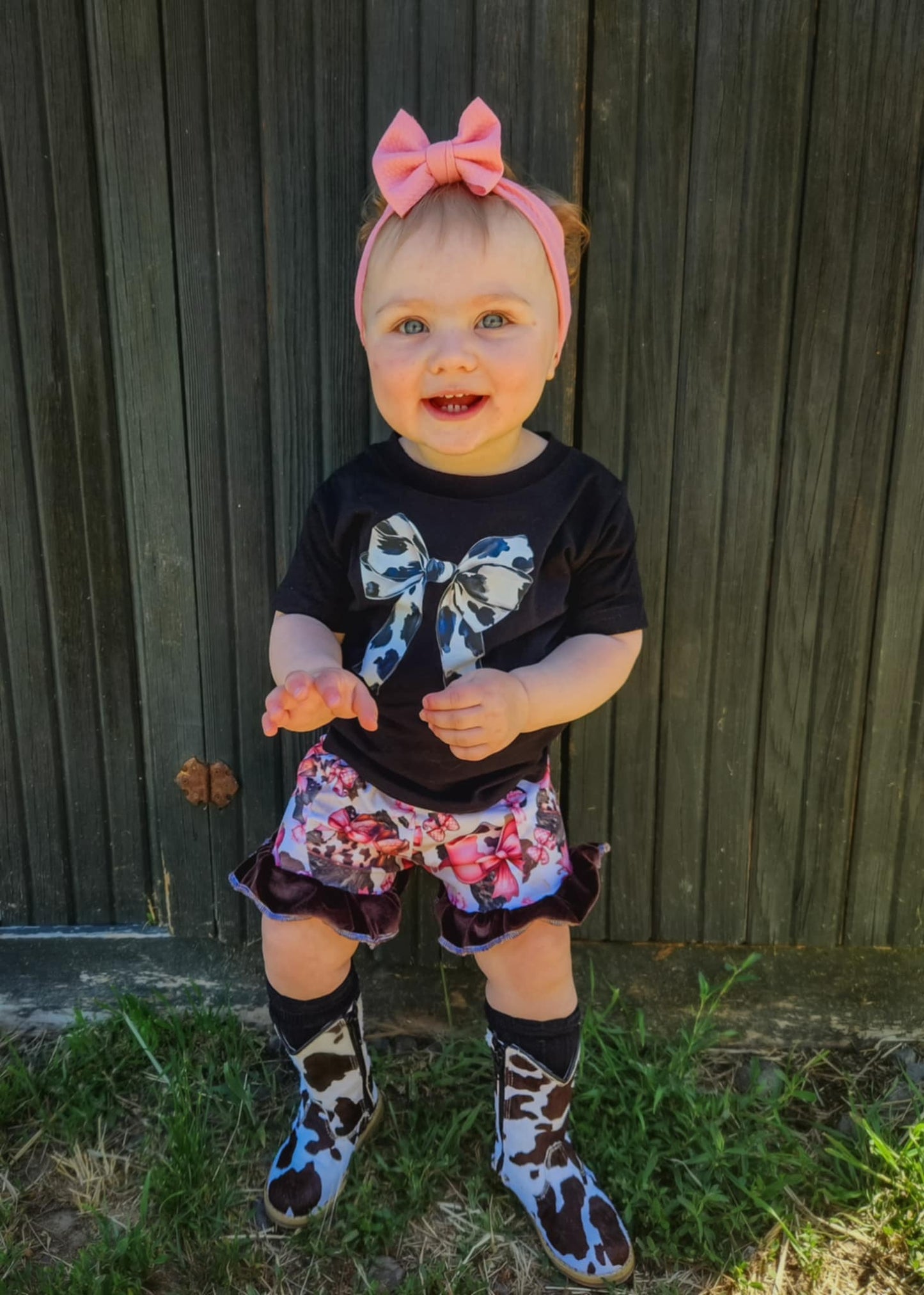 Cowhide Bow Shirt