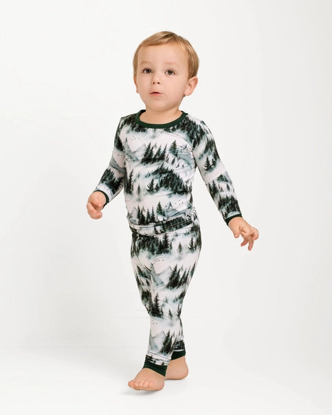 Mountain Mist Two Piece Bamboo Pajamas