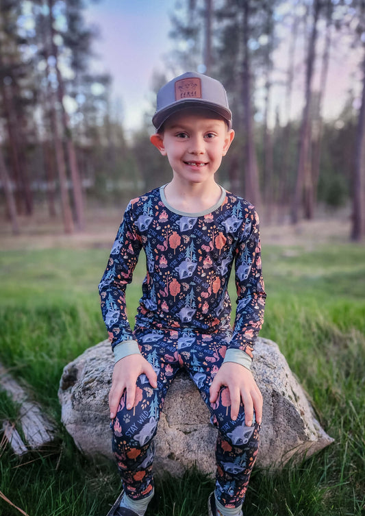 Stay Wild Bamboo Two Piece Pajamas