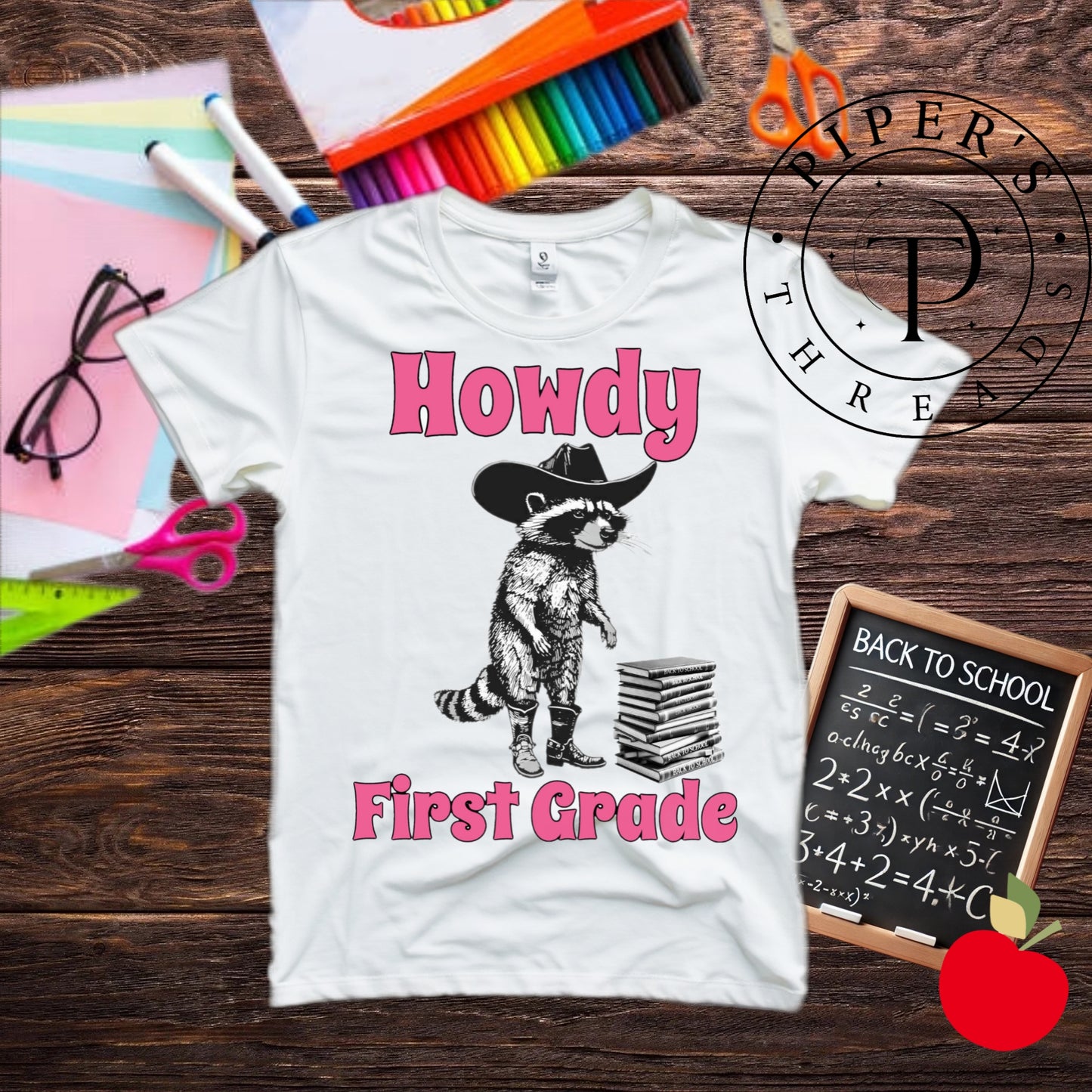 Pre-Order Custom Grade Howdy Raccoon Shirt-Pink