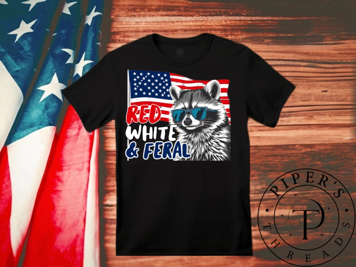 Red, White & Feral Shirt
