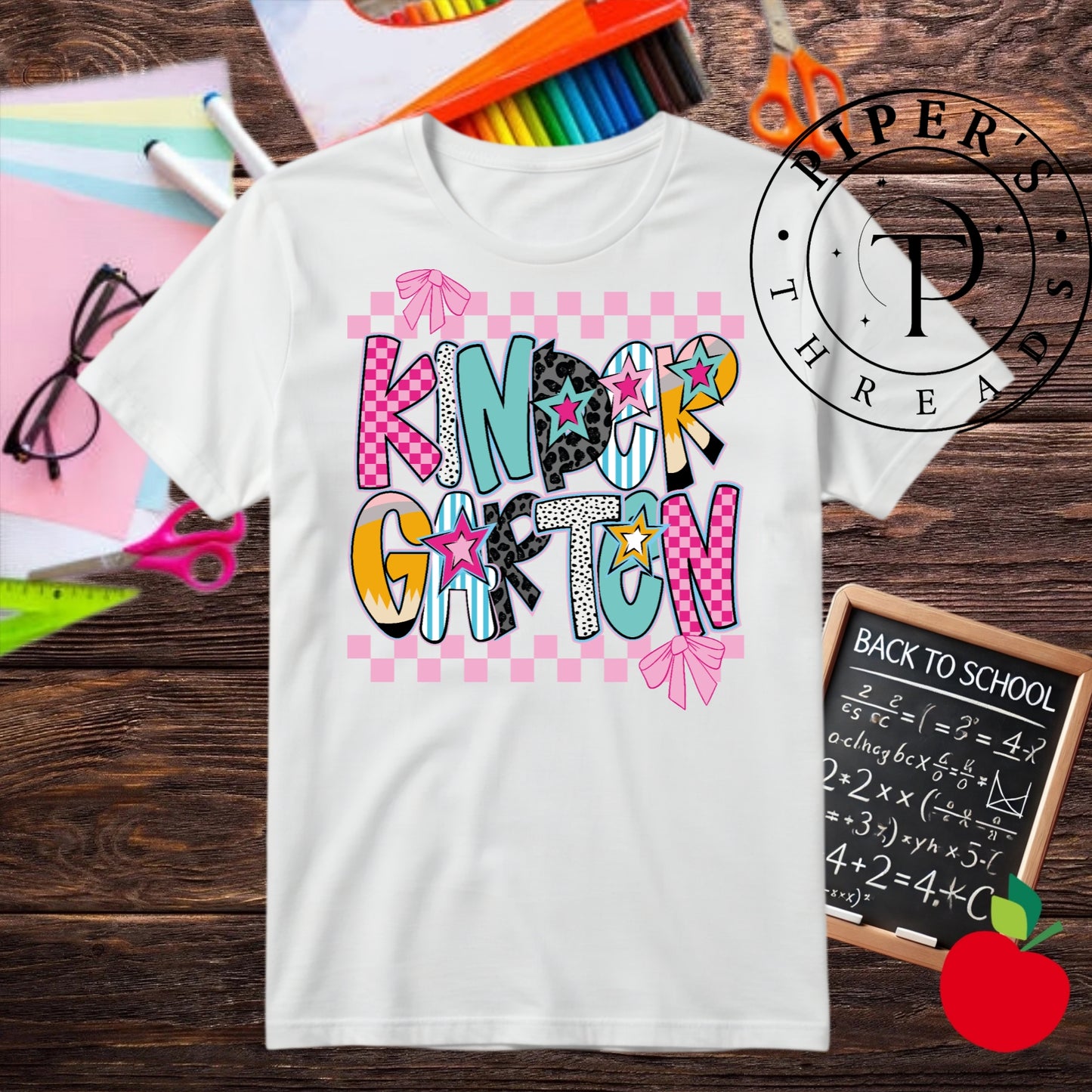 Pre-Order Custom Grade Checkered Girly Collage Shirt