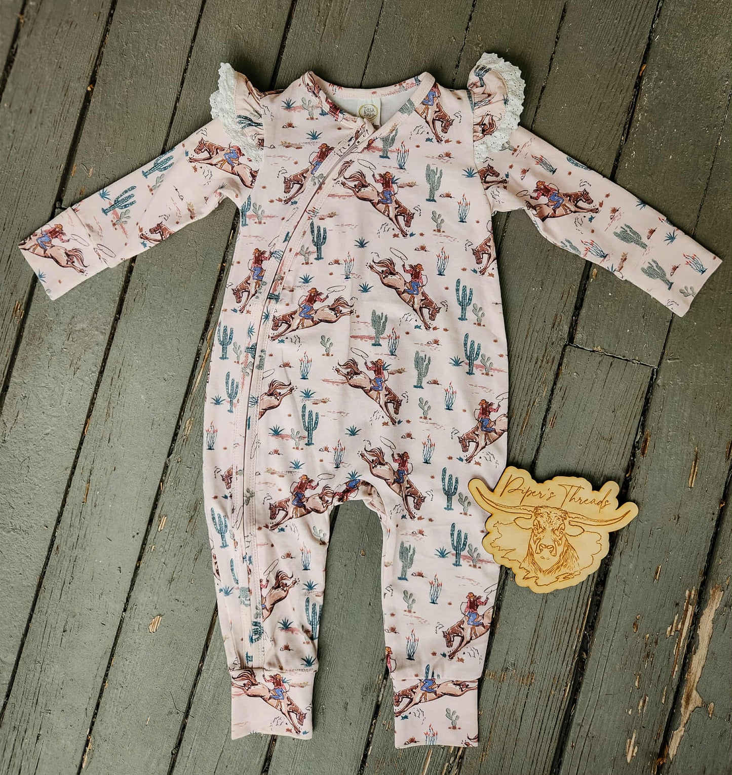 Prairie Princess Bamboo/Cotton Romper Pajamas