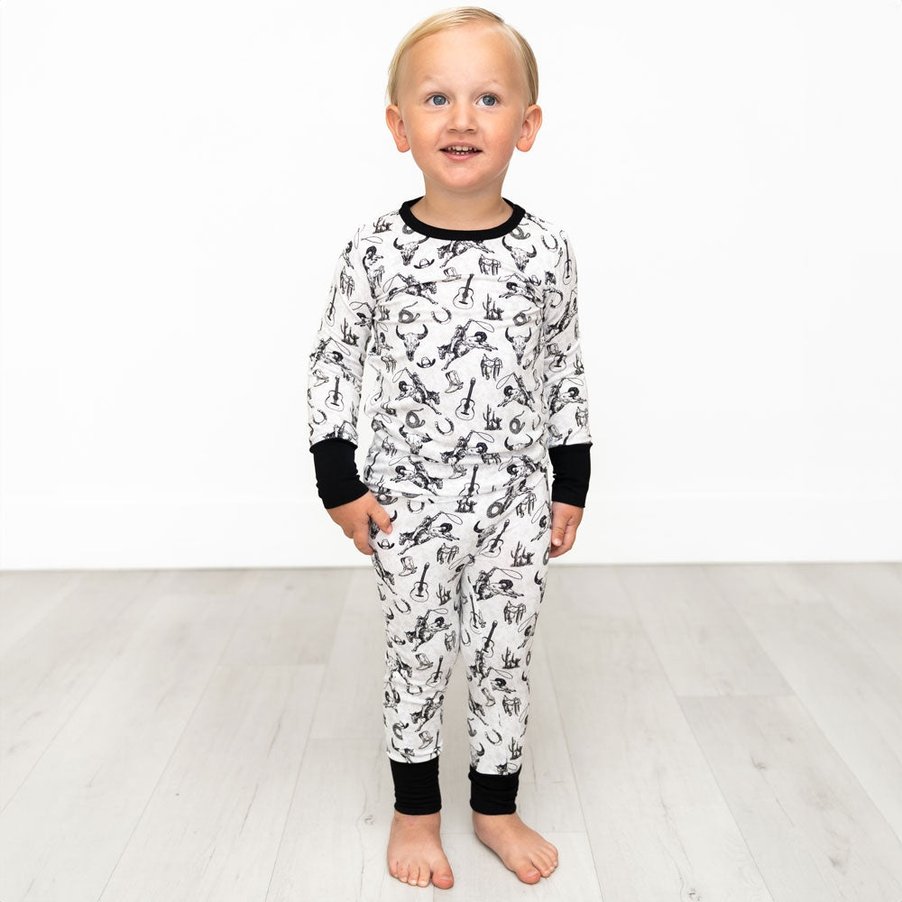 Rodeo Smoke Bamboo Pajamas Two Piece